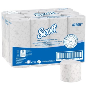 Scott White Bamboo <b>Toilet</b> Tissue <b>Jumbo</b> <b>Roll</b> Size 12 12-<b>Rolls</b> Per Pack Coreless Soft Gentle Skin Dot Factory Price for Home Use - Product Image 3