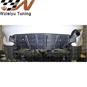 Diffuseur de pare-chocs arrière en fibre de carbone de style JS de haute qualité avec montage d'échappement pour Miata <span class=keywords><strong>MX5</strong></span> NA - Product Image 6