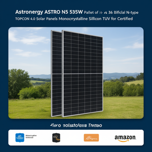 Paleta de 36 Paneles Solares Bifaciales Tipo N Astronergy F-BH-595W de 4.0, Silicio Monocristalino, Certificación TUV para EE. UU., 182 mm x 182 mm - Product Image 3