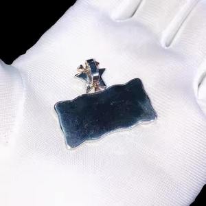 Pendentif Hip Hop personnalisé en argent sterling 925 pour homme, serti de diamants en moissanite véritable, clarté VVS, design de lettre personnalisé - Product Image 5