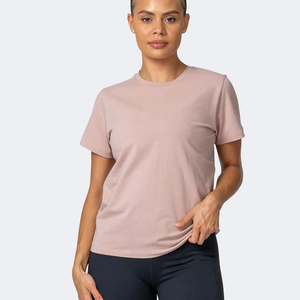 Custom Color Printed Women's <b>T</b>-<b>Shirts</b> High Street Fashion Trendy Look for Summer Wear Breathable Cotton Polyester Tshirts - Product Image 1