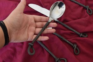 Juego de cubiertos de metal con mango de nudo de la mejor calidad a bajo precio del fabricante y exportador indio - Product Image 2