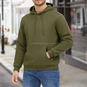 Sudaderas Lisas de Algodón 100% Transpirables de Alta Calidad para Hombre al por Mayor con Logotipo Personalizado y Estampado de Camuflaje - Product Image 3