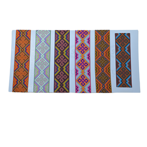 ลูกไม้ประดับทับทิม Galon ขนาด7.5ซม. หรูหราอุปกรณ์ตัดเย็บและงานฝีมือสไตล์ดั้งเดิมและแฟนซีจำนวนมากราคาถูก - Product Image 1