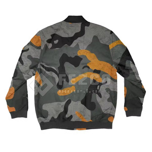 Blouson d'hiver pour homme personnalisé avec col montant et logo frontal, à capuche, respirant et écologique, service OEM en gros - Product Image 2