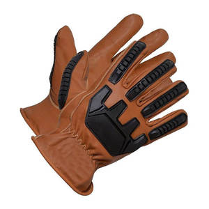 ถุงมือหนัง TPR คุณภาพสูง ป้องกันแรงกระแทก พร้อมด้ามจับกันลื่นอย่างมั่นคง - Product Image 1