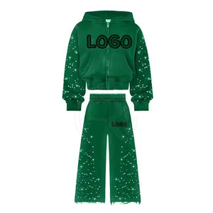 Survêtement évasé taille haute avec ajustement confortable pour le jogging Yoga ou le style de rue semble survêtement évasé - Product Image 3