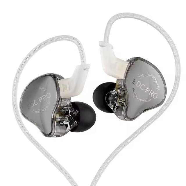 KZ EDC PRO HIFI Best In-ear Wired Earphone Large Dynamic Drivers Monitor Headphone with Detachable Audio Cable