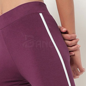 Mallas deportivas de gimnasio de tela de punto de LICRA/poliéster transpirable de cintura alta para mujer Servicio OEM de control de barriga de fitness activo - Product Image 6