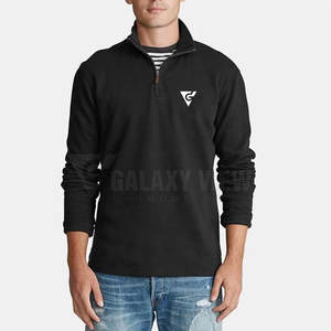 เสื้อสวมหัวมีซิปสำหรับผู้ชาย, เสื้อออกกำลังกายผ้านุ่มใช้ในยิม - Product Image 1