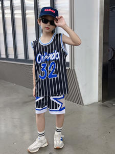 26 新着商品 # 15 # 32 # 22 # 24 マルチチーム キッズ バスケットボール ジャージ 通気性バスケットボール ウェア スーツ ヒート プレス フェニックス プラス サイズ - Product Image 2