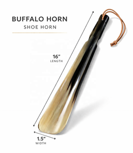 Chausse-pied en corne de buffle de qualité supérieure, fait main, naturel, durable, finition lisse, écologique, aide à la chaussure de luxe, design ergonomique, cadeau - Product Image 2