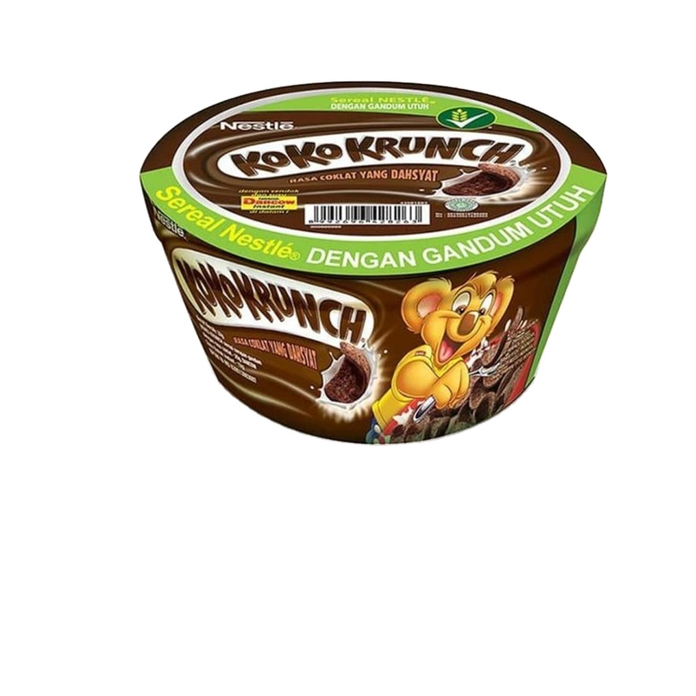 Оптовая продажа, хлопья Koko Krunch 30gr с шоколадным вкусом, хлопья для завтрака, закуски, картонная упаковка из Индонезии