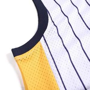 Maillot de basketball grande taille pour homme, style débardeur, en maille 100 % polyester, avec graphiques d'équipe personnalisés, shorts, commandes en gros pour équipes - Product Image 5