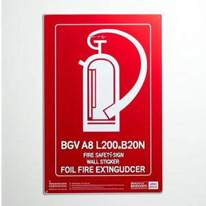 BGV A8 L200xB200 mm Señal de Seguridad Contra Incendios, Adhesivo de Pared, Extintor de Incendios - Product Image 2