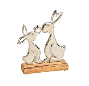 Impresionante centro de mesa decorativo de Navidad con una mezcla de plata de ciervo esmerilado pulida - Product Image 3