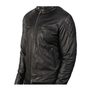 Ventes chaudes Nouvelles vestes en cuir pour hommes d'hiver Haute qualité Logo personnalisé Imperméable Coupe-vent Broderie sur le devant Design décontracté - Product Image 4