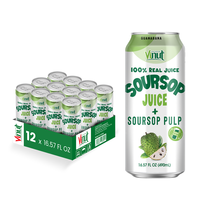 Zuurzakvruchtensap met vruchtvlees 490ml Suiker Vrij OEM ODM Private Label Drankfabrikant