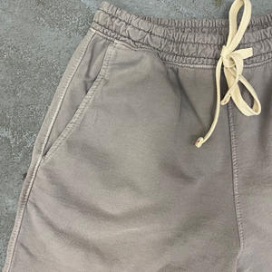 Men's Vintage Acid Wash Jogger <b>Shorts</b> Customizable Logo Waist Mid French Terry Cotton <b>Fleece</b> Canvas OEM Supply - Product Image 6