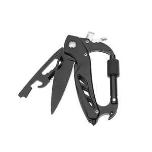 Mới đến Cắm trại đa chức năng công cụ dao với Carabiner cờ lê và mở chai - Product Image 2