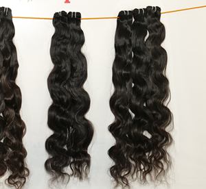 100% brut cambodgien Temple vierge cheveux humains femme Bodywave faisceaux en couleur noire Extensions de Style vague naturelle - Product Image 4