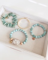 Bracelet en pierre de cristal, grosse pierre de Quartz naturel, Bracelets simples