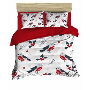 Parure de lit de Noël classique et festive 200x220cm en coton Ranforce, impression numérique double pour usage domestique - Product Image 3