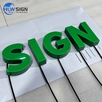 Lettres LED 3D lumineuses étanches à haute luminosité du fabricant d'origine avec logo personnalisé, enseigne LED sur mesure
