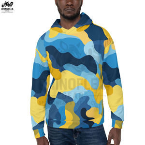 Sudadera con Capucha de Camuflaje de Alta Calidad, Estilo Pullover Personalizado, Básica, Mezcla de Algodón, Ropa Urbana, Sudaderas con Capucha de Camuflaje para Hombre - Product Image 4