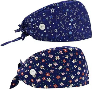 Casquette chirurgicale doublée de satin de qualité supérieure chapeau d'infirmière médecin pour les cheveux épais texturés garde les cheveux intacts ajustement confortable de qualité hospitalière - Product Image 3