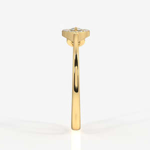 แหวนทอง 9k ประดับเพชรโมอิสซาไนต์ทรงหยดน้ำ สวยหรูและสง่างาม - Product Image 3