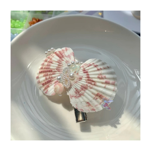 Top Quality Seashell Hair <b>Clip</b> Elegant Seashell Hair <b>Clip</b> Handmade Ocean Inspired Summer Beach Lightweight Hair Accessory - Product Image 1