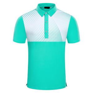 Vente en gros de polos de golf à la mode imprimés à prix abordables polo pour hommes à manches courtes uniforme avec broderie de logo personnalisé - Product Image 5
