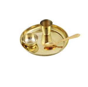 Ensemble de dîner en laiton martelé Offre Spéciale nouveau design ensemble de dîner en laiton taille personnalisée pour la cuisine article de décoration - Product Image 5