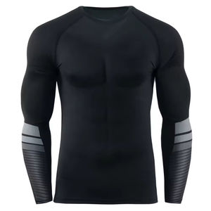 Nouveau Design Hommes Personnaliser Confortable Qualité Premium MMA Rash Guard Manches Longues MMA Rash Guard Doux et Frais Active Wear - Product Image 2