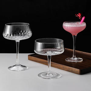 Verres à cocktail élégants 13oz Soufflés à la main Art Déco Coupe Bar <span class=keywords><strong>Martini</strong></span> pour Champagne Cosmopolitan Gimlet pour Margarita élégante - Product Image 2
