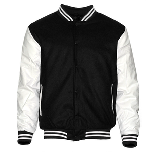 New Hot Selling Wholesale high Quality Design Varsity Leather <b>Men</b> <b>Jackets</b> With Custom Embroidery Varsity <b>Jacket</b> Made In Pakistan - Product Image 1