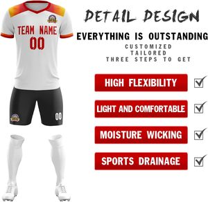 Pantalones cortos de fútbol para adultos y jóvenes, ropa personalizada con número de nombre del equipo y logotipo con patrón de Jugador único - Product Image 2