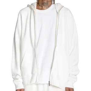 เสื้อแจ็กเก็ตมีซิปสำหรับผู้ชายเสื้อมีฮู้ดผ้าคอตตอนขนแกะแบบรูด100% สำหรับทุกเพศทรงสลิมฟิต - Product Image 6