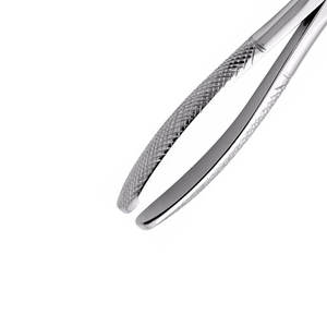 Fórceps de extracción Dental de calidad de exportación No. 17 Molar inferior Acero inoxidable Mango dentado cruzado ergonómico Herramientas de cirugía dental - Product Image 5