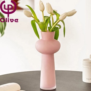 Decorazione del soggiorno <span class=keywords><strong>vaso</strong></span> di <span class=keywords><strong>fiori</strong></span> Vintage decorazione per la casa lanterne a forma di <span class=keywords><strong>vaso</strong></span> colorato <span class=keywords><strong>vaso</strong></span> di vetro color crema medievale soffiato a mano - Product Image 3