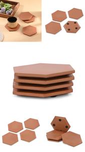Buy At Low Price Clay Tea Cup Coaster Square Tea Cup <b>Mats</b> Pads At Wholesale Price High Quality Homeware Dinnerware Drink Coaster - Product Image 4