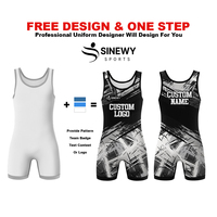 Traje de Lucha Libre para Hombre, Personalizable, de Spandex/Poliéster, Secado Rápido, Transpirable, Elástico, Ligero, Sin Mangas, Ajustado