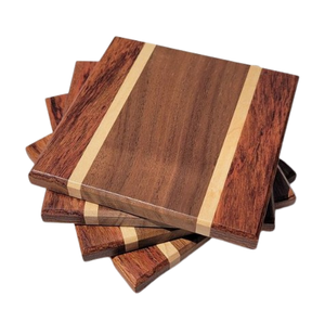 Posavasos de café y té de nogal, taza Natural de estilo clásico, accesorio de cocina, posavasos de madera para bebidas, café, té - Product Image 2