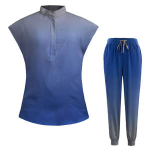 Ensemble d'uniformes d'infirmière à logo personnalisé gommages de beauté à manches courtes à la mode pour les médecins des hôpitaux dentaires - Product Image 3