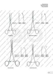 Pinza de tejido recto para disección intestinal hemostática, pinza de acero inoxidable con soporte de aguja disponible en todos los tamaños - Product Image 4