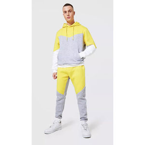 Logo personnalisé grande taille hommes survêtement couleur unie 100% coton respirant hommes survêtement à vendre à vendre - Product Image 1