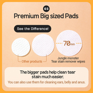 [Junglemonster] PURE Eye One CLEAR Pad | ผ้าเช็ดทำความสะอาดตาและหูสำหรับสุนัขและแมว | เครื่องกำจัดคราบน้ำตาสัตว์เลี้ยง