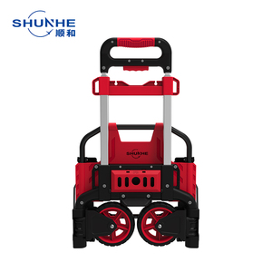 Troli Belanja Lipat Portabel Shunhe 90SE Ringan dari Aluminium & PP dengan Tas Besar Kapasitas Beban 60kg Tersedia OEM - Product Image 3