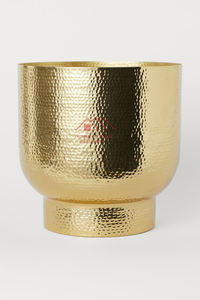 Décoration de table de mariage, vase doré, bol à fleurs en métal léger, arrangements floraux - Product Image 6